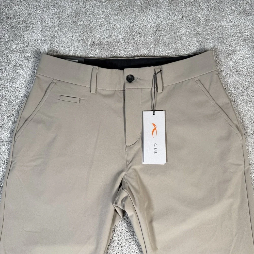 NWT KJUS Performance IKE Regular Fit Golf Pants Men's 30x32 Khaki Tan $189